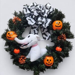 Nightmare Before Christmas ZERO the Dog Halloween Wreath